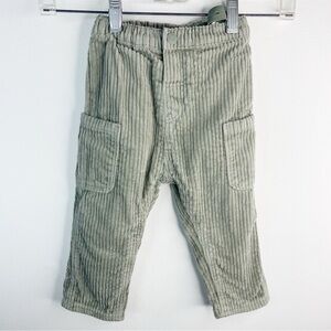 H&M Kids Toddler Boy Light Olive Green Corduroy Pants Brand New Size 18 months M